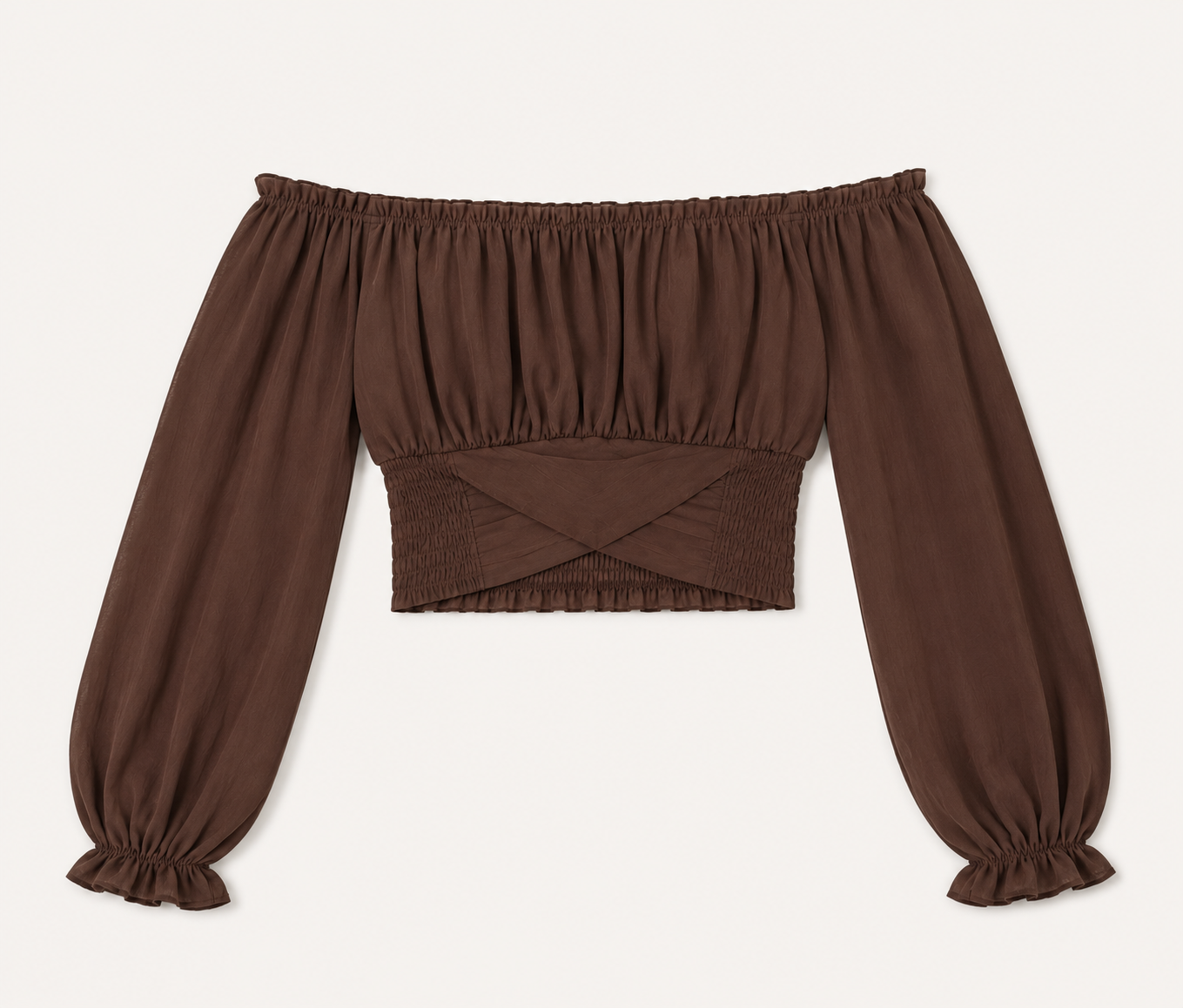 Bauchfreies Off-Shoulder-Top