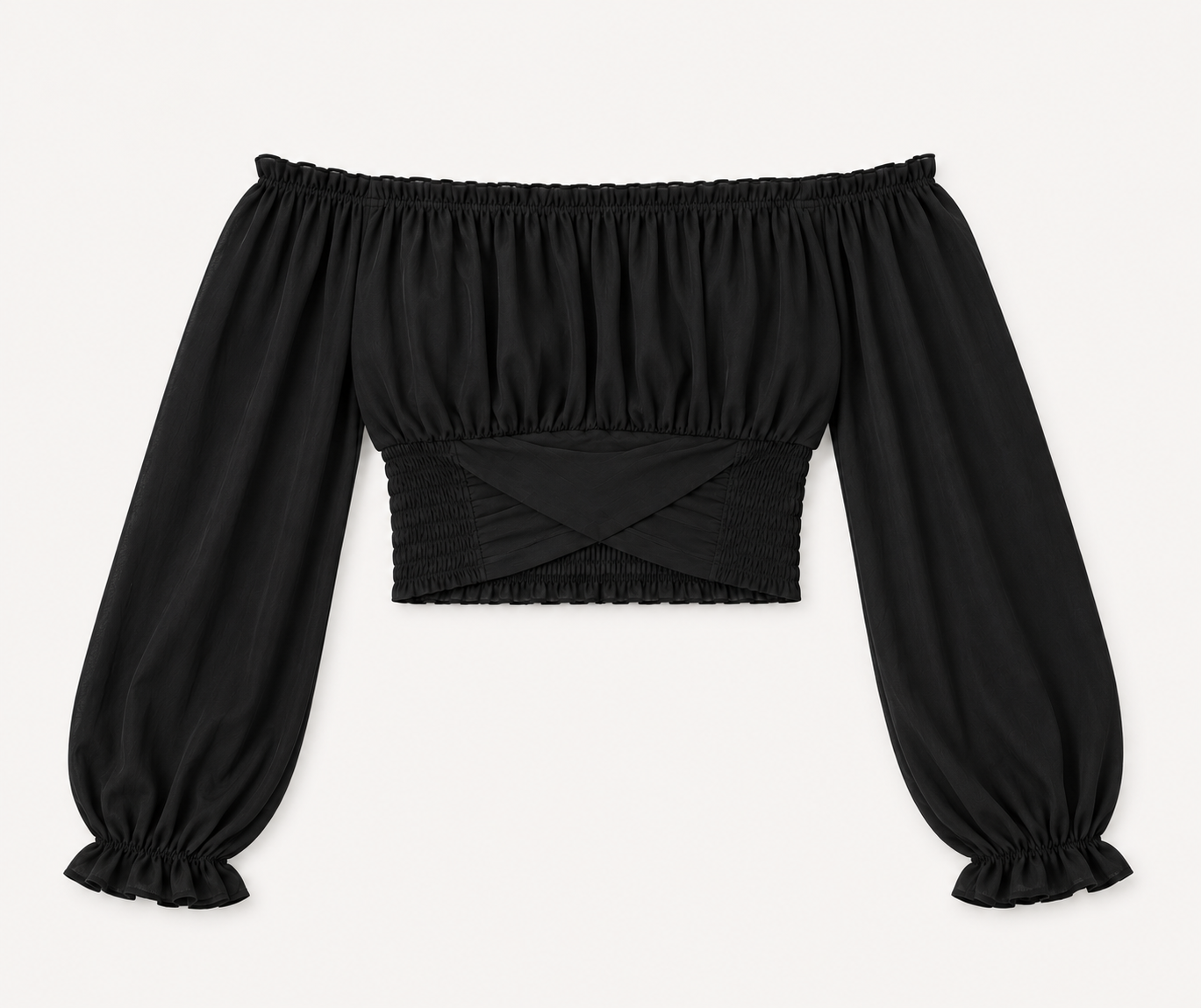 Bauchfreies Off-Shoulder-Top