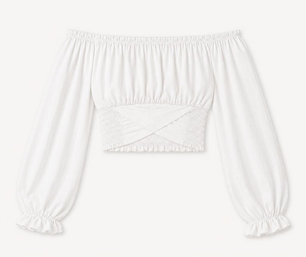 Bauchfreies Off-Shoulder-Top