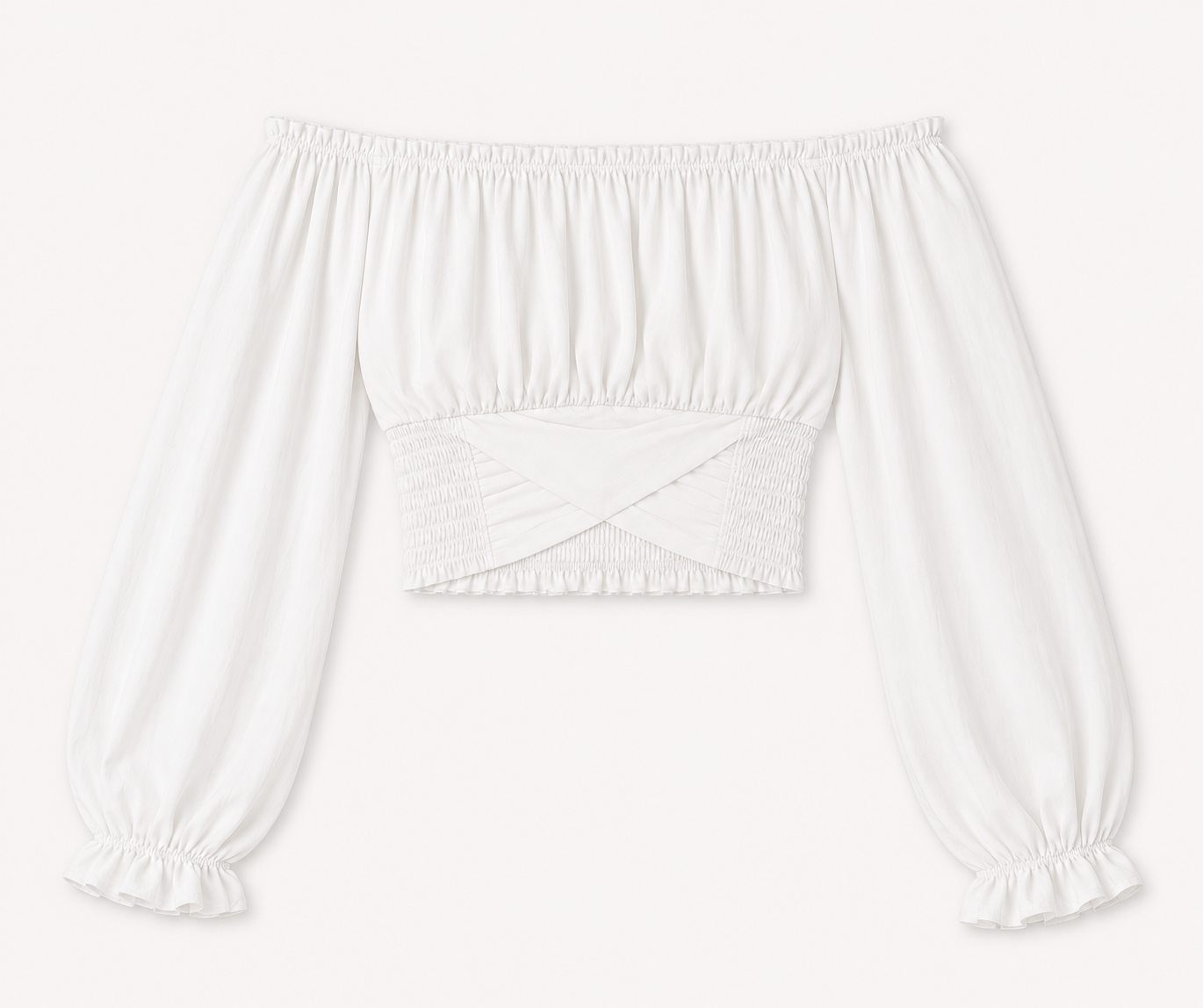 Bauchfreies Off-Shoulder-Top