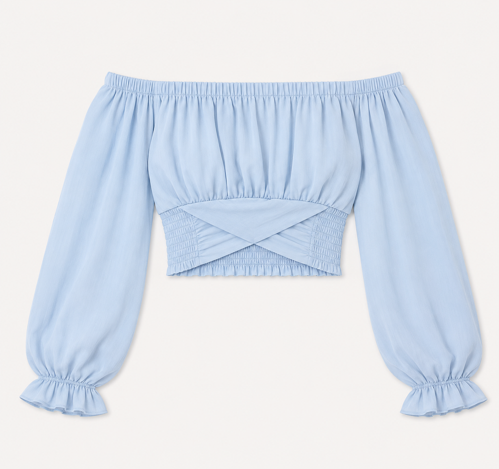 Bauchfreies Off-Shoulder-Top