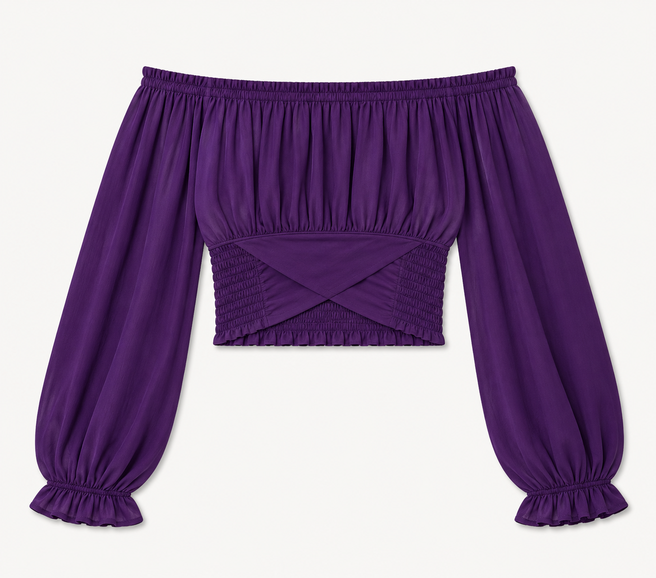 Bauchfreies Off-Shoulder-Top